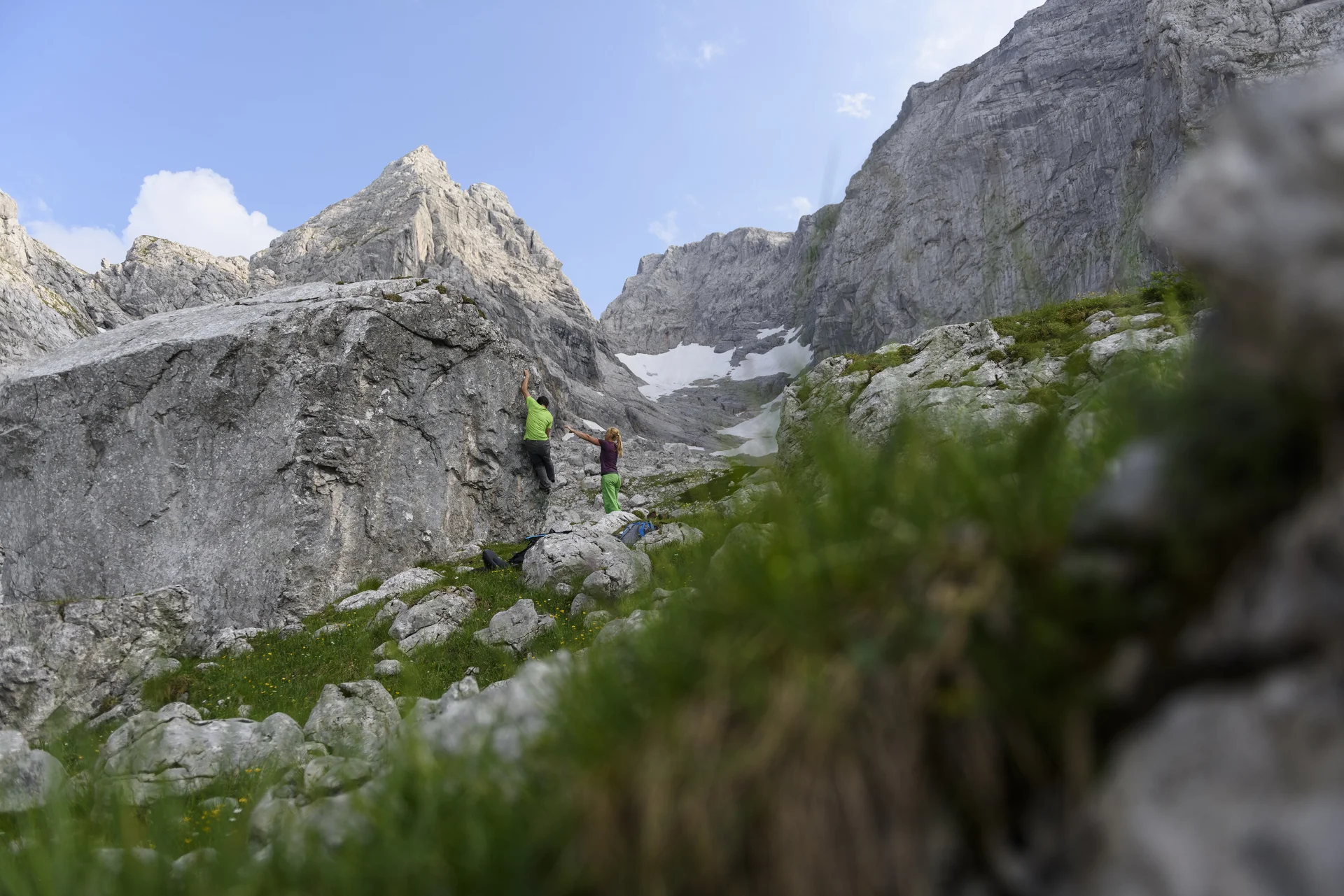 Outdoor-Klettern am Fels | © DAV/Wolfgang Ehn